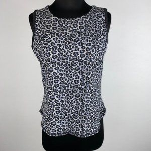 Athletic Works Missy XL (14 / 16) Animal Print Activewear Tank Top Cotton Blend